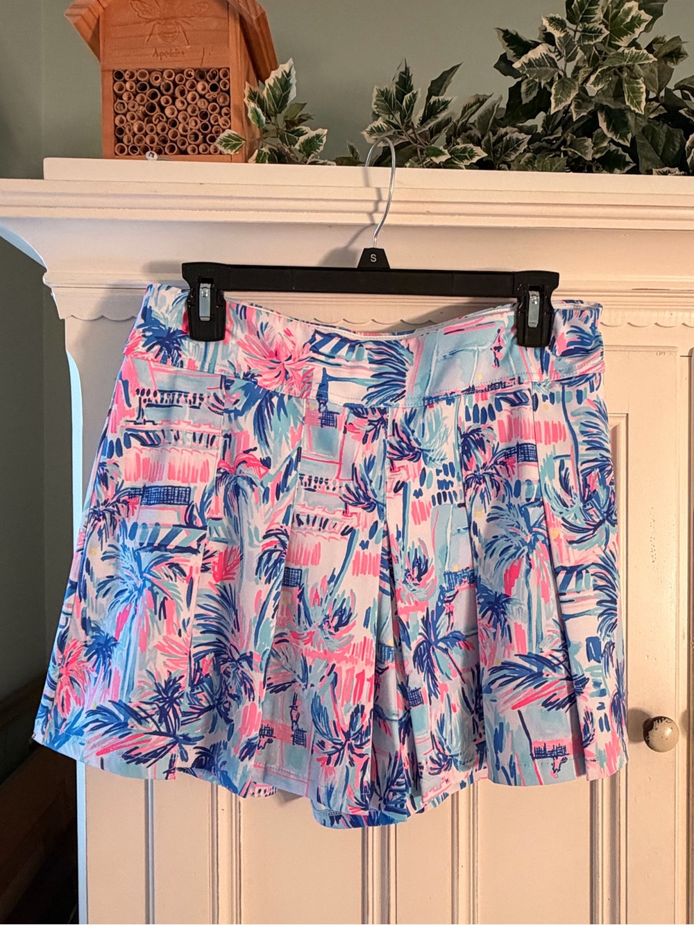 Lily Pulitzer Skort Women's — Pink & Blue Tropical Print, EUC! Sz 6